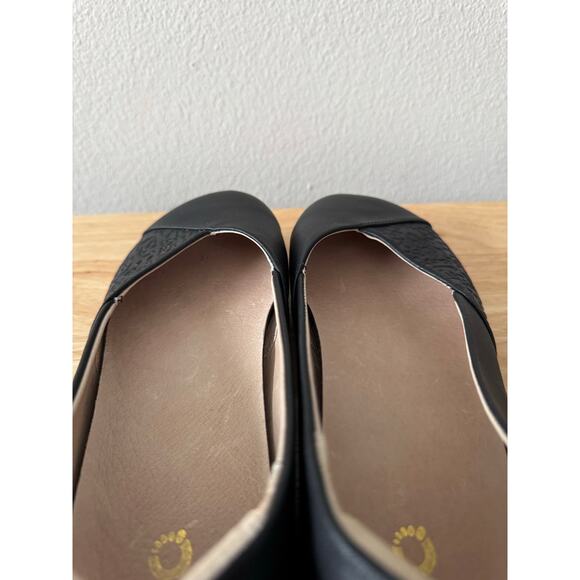 Xero Shoes Women's Phoenix Black Leather Bare Foot Ballet Flats Minimalist 8 - Picture 6 of 10